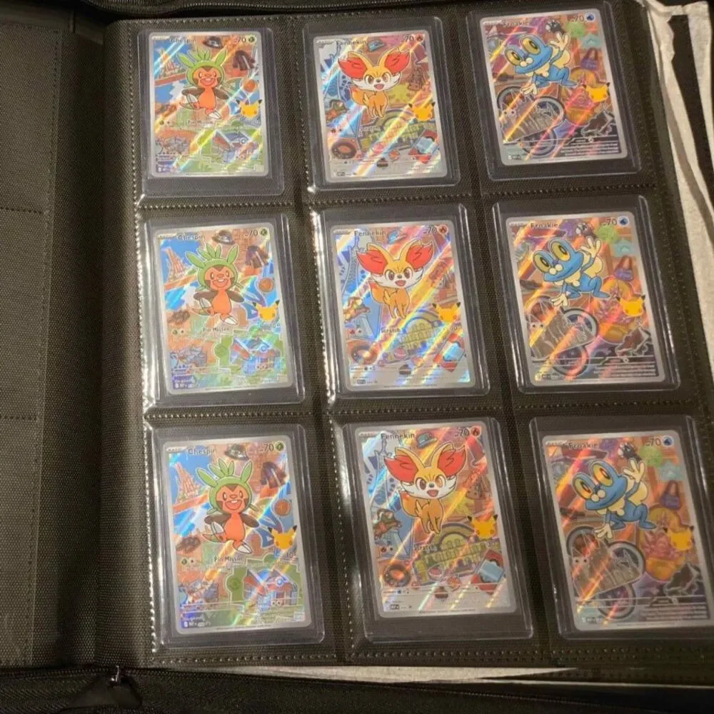 Pokemon Chinese Gem Pack Cubone Engraved Gray Top Loader Binder 252 Cards